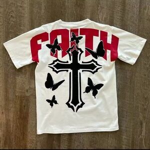 Red and White Gothic Tees Short Sleeve Collection